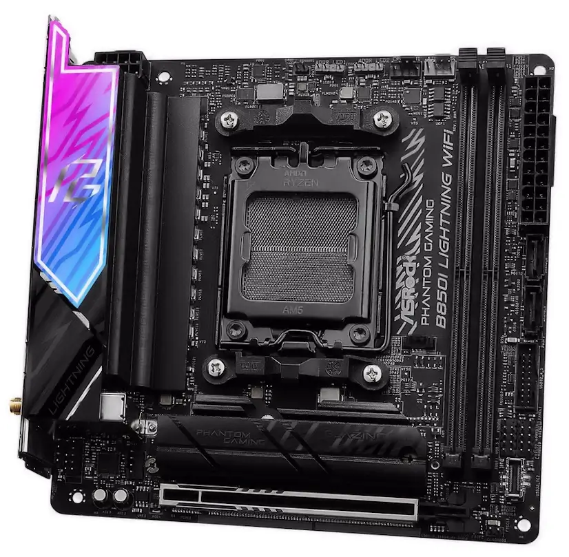 Fuente del Fresno  PC - Montaje Placa Base ASRock B850I Lightning WIFI Fuente del Fresno 